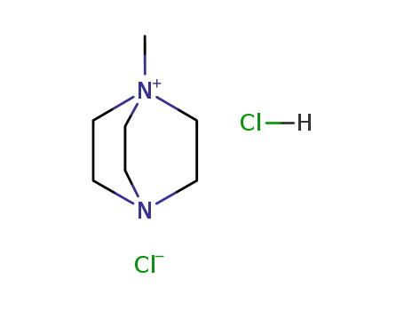 1-methyl-4-aza-1-azonia-bicyclo[2.2.2]octane; chloride-hydrochloride