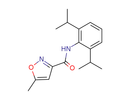 Molecular Structure of 130403-04-2 (N-[2,6-bis(1-methylethyl)phenyl]-5-methylisoxazole-3-carboxamide)