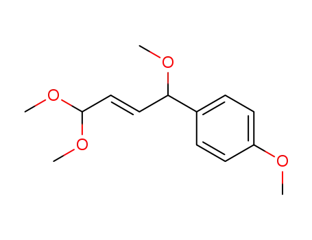 Molecular Structure of 112371-27-4 (Benzene, 1-methoxy-4-(1,4,4-trimethoxy-2-butenyl)-, (E)-)