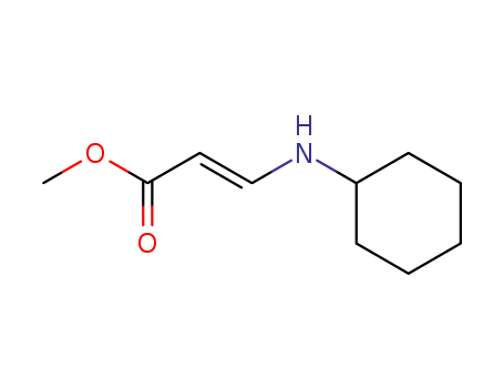 trans-3-Cyclohexyl-amino-acrylsaeuremethylester