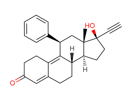 19-Norpregna-4,9-dien-20-yn-3-one,17-hydroxy-11-phenyl-, (11b,17a)- (9CI)
