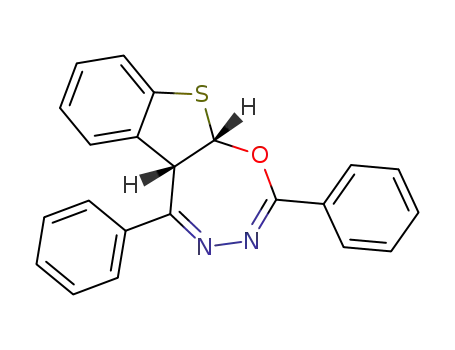 2,5-diphenyl-(5a<i>r</i>,10a<i>c</i>)-5a,10a-dihydro-benzo[4,5]thieno[3,2-<i>f</i>][1,3,4]oxadiazepine
