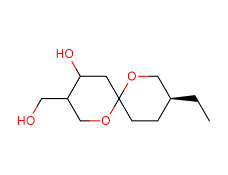 1,7-Dioxaspiro[5.5]undecane-3-methanol,9-ethyl-4-hydroxy-, (3R,4S,6S,9R)-