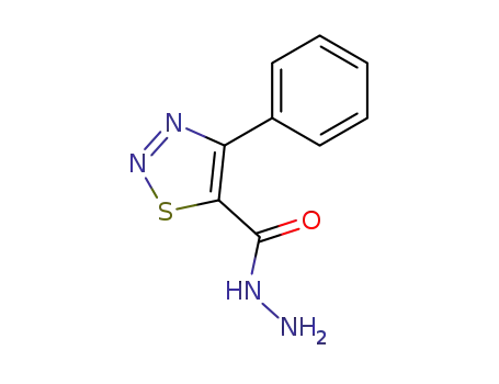 Molecular Structure of 58756-27-7 (4-PHENYL-1,2,3-THIADIAZOLE-5-CARBOHYDRAZIDE)