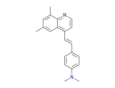 Molecular Structure of 19716-21-3 (6,8-DIMETHYL-4-(PARA-DIMETHYLAMINOSTYRYL)QUINOLINE)