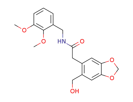 1,3-Benzodioxole-5-acetamide,
N-[(2,3-dimethoxyphenyl)methyl]-6-(hydroxymethyl)-