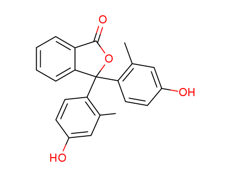 1(3H)-Isobenzofuranone, 3,3-bis(4-hydroxy-2-methylphenyl)-