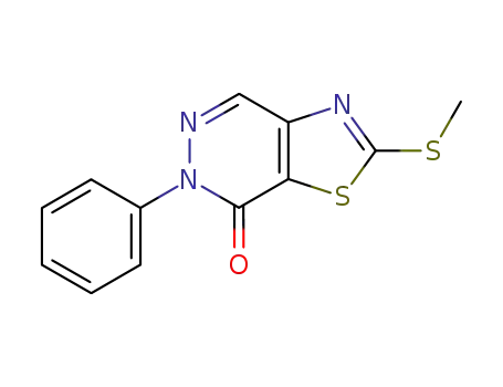 2-methylsulfanyl-6-phenyl-6<i>H</i>-thiazolo[4,5-<i>d</i>]pyridazin-7-one