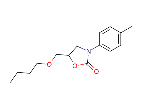 5-butoxymethyl-3-<i>p</i>-tolyl-oxazolidin-2-one