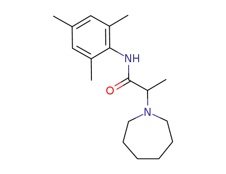 Molecular Structure of 118564-52-6 (2-azepan-1-yl-N-(2,4,6-trimethylphenyl)propanamide)