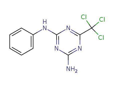 30355-69-2,N-phenyl-6-(trichloromethyl)-1,3,5-triazine-2,4-diamine,s-Triazine,2-amino-4-anilino-6-(trichloromethyl)- (8CI)
