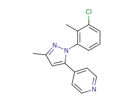 4-[2-(3-chloro-2-methyl-phenyl)-5-methyl-2<i>H</i>-pyrazol-3-yl]-pyridine