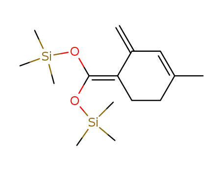 Molecular Structure of 105827-62-1 (3,5-Dioxa-2,6-disilaheptane,
2,2,6,6-tetramethyl-4-(4-methyl-2-methylene-3-cyclohexen-1-ylidene)-)