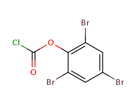 Molecular Structure of 54060-68-3 (Carbonochloridic acid, 2,4,6-tribromophenyl ester)