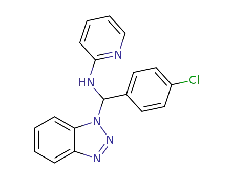[Benzotriazol-1-yl-(4-chloro-phenyl)-methyl]-pyridin-2-yl-amine