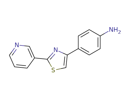 Benzenamine, 4-[2-(3-pyridinyl)-4-thiazolyl]-