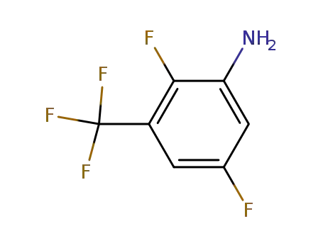 Molecular Structure of 1682-26-4 (2,5-difluoro-3-(trifluoromethyl)aniline)