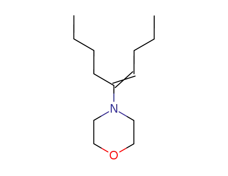 Molecular Structure of 78593-91-6 (Morpholine, 4-(1-butyl-1-pentenyl)-)