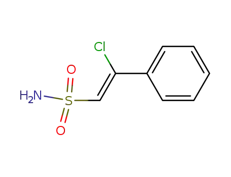 Molecular Structure of 64984-30-1 ((Z)-2-chloro-2-phenyl-ethenesulfonamide)