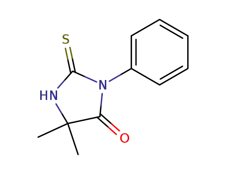 Molecular Structure of 21083-30-7 (PHENYLTHIOHYDANTOIN ALPHA-AMINOISOBUTYRIC ACID)