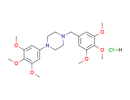 80305-32-4,1-(3,4,5-trimethoxybenzyl)-4-(3,4,5-trimethoxyphenyl)piperazine hydrochloride,