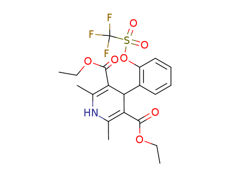 84761-69-3,diethyl 2,6-dimethyl-4-(2-{[(trifluoromethyl)sulfonyl]oxy}phenyl)-1,4-dihydropyridine-3,5-dicarboxylate,