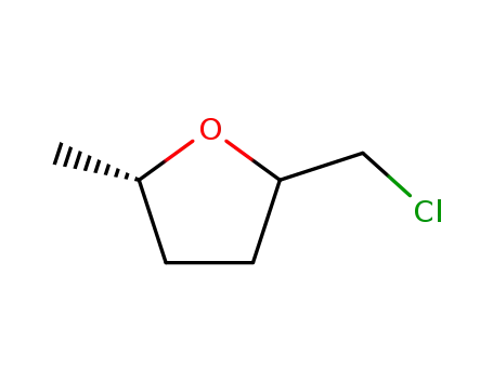 Molecular Structure of 137936-09-5 (Furan, 2-(chloromethyl)tetrahydro-5-methyl-, cis-)