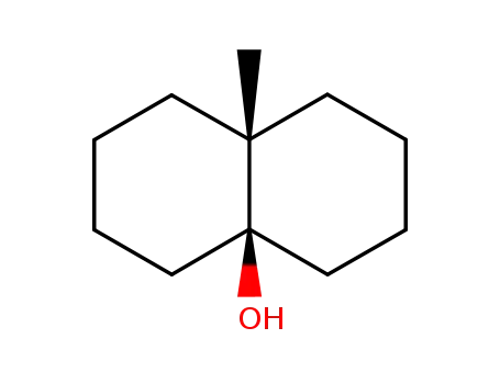 Molecular Structure of 5173-74-0 (4a-(2H)-Naphthalenol, octahydro-8a-methyl-, cis-)