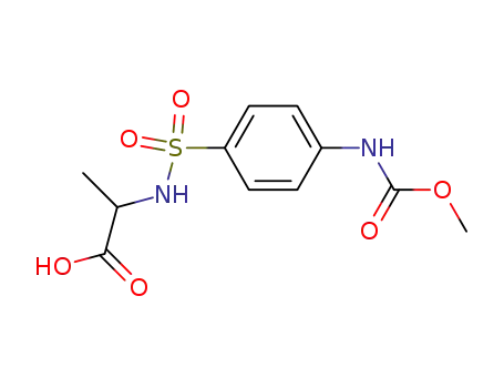 Molecular Structure of 83192-69-2 ((2S)-2-[[4-(methoxycarbonylamino)phenyl]sulfonylamino]propanoic acid)