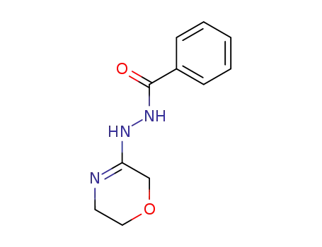 Molecular Structure of 78205-32-0 (N-(5,6-dihydro-2H-1,4-oxazin-3-yl)benzohydrazide)