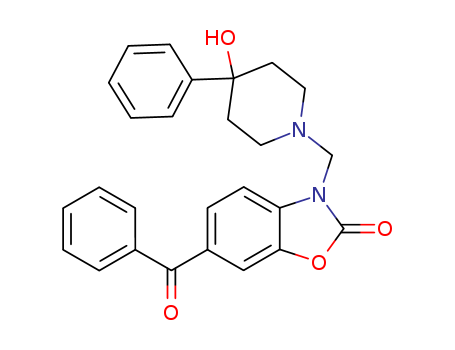 104837-19-6,3-[(4-hydroxy-4-phenylpiperidin-1-yl)methyl]-6-(phenylcarbonyl)-1,3-benzoxazol-2(3H)-one,