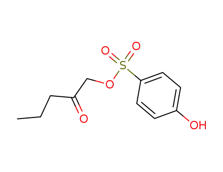 Molecular Structure of 80519-92-2 (4-Hydroxy-benzenesulfonic acid 2-oxo-pentyl ester)
