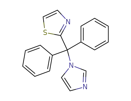 Molecular Structure of 49620-36-2 (2-[1H-imidazol-1-yl(diphenyl)methyl]-1,3-thiazole)