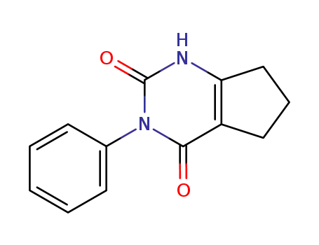 Molecular Structure of 5313-47-3 (3-phenyl-1,5,6,7-tetrahydro-cyclopentapyrimidine-2,4-dione)