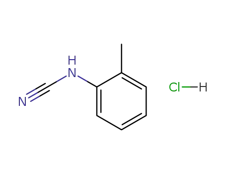 Molecular Structure of 60129-89-7 (Cyanamide, (2-methylphenyl)-, monohydrochloride)