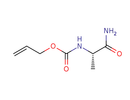Molecular Structure of 89625-92-3 (Carbamic acid, (2-amino-1-methyl-2-oxoethyl)-, 2-propenyl ester, (S)-)