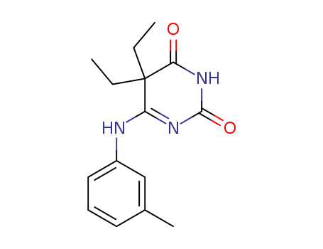 87215-89-2,5,5-Diethyl-4-(3-methylphenyl)iminobarbituric acid,5,5-Diethyl-4-(3-methylphenyl)iminobarbituric acid