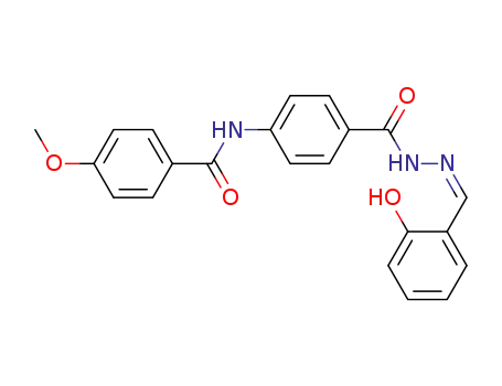 Molecular Structure of 100278-36-2 (4-methoxy-N-[4-({2-[(Z)-(6-oxocyclohexa-2,4-dien-1-ylidene)methyl]hydrazino}carbonyl)phenyl]benzamide)