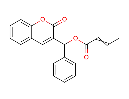 2-Butenoic acid, (2-oxo-2H-1-benzopyran-3-yl)phenylmethyl ester