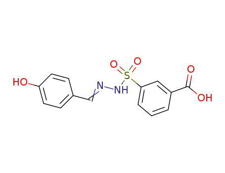 Benzoic acid, 3-[[[(4-hydroxyphenyl)methylene]hydrazino]sulfonyl]-