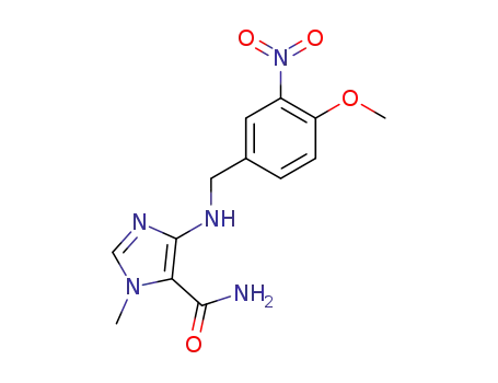 1H-Imidazole-5-carboxamide,
4-[[(4-methoxy-3-nitrophenyl)methyl]amino]-1-methyl-