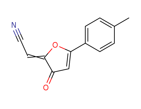 97180-86-4,Acetonitrile, (5-(4-methylphenyl)-3-oxo-2(3H)-furanylidene)-,Acetonitrile,[5-(4-methylphenyl)-3-oxo-2(3H)-furanylidene]- (9CI)