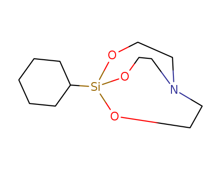 31865-49-3,1-Cyclohexyl-2,8,9-trioxa-5-aza-1-silabicyclo[3.3.3]undecane,1-Cyclohexylsilatran;cyclohexylsilatrane;1-Cyclohexylsilatrane;