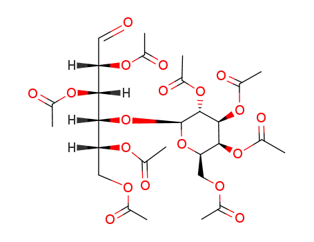 Molecular Structure of 74211-48-6 (2,3,5,6-tetra-O-acetyl-4-O-(2,3,4,6-tetra-O-acetylhexopyranosyl)hexose)