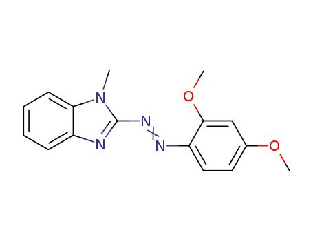 Molecular Structure of 51652-59-6 (1H-Benzimidazole, 2-[(2,4-dimethoxyphenyl)azo]-1-methyl-)