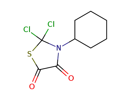 Molecular Structure of 91466-86-3 (4,5-Thiazolidinedione, 2,2-dichloro-3-cyclohexyl-)