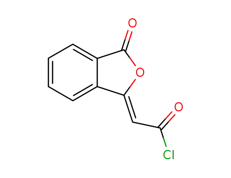 Molecular Structure of 60034-00-6 (Acetyl chloride, (3-oxo-1(3H)-isobenzofuranylidene)-)