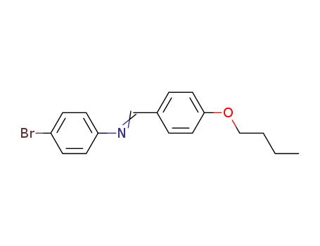 Molecular Structure of 5219-52-3 (Benzenamine, 4-bromo-N-[(4-butoxyphenyl)methylene]-)