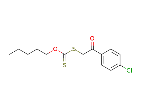 Molecular Structure of 1861-73-0 (O-Pentyl-S-(4-chlor-phenacyl)-dithiocarbonat)