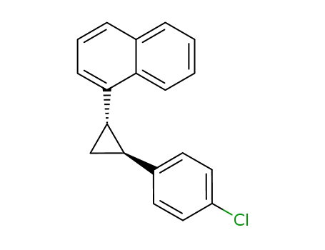 Naphthalene, 1-[2-(4-chlorophenyl)cyclopropyl]-, trans-